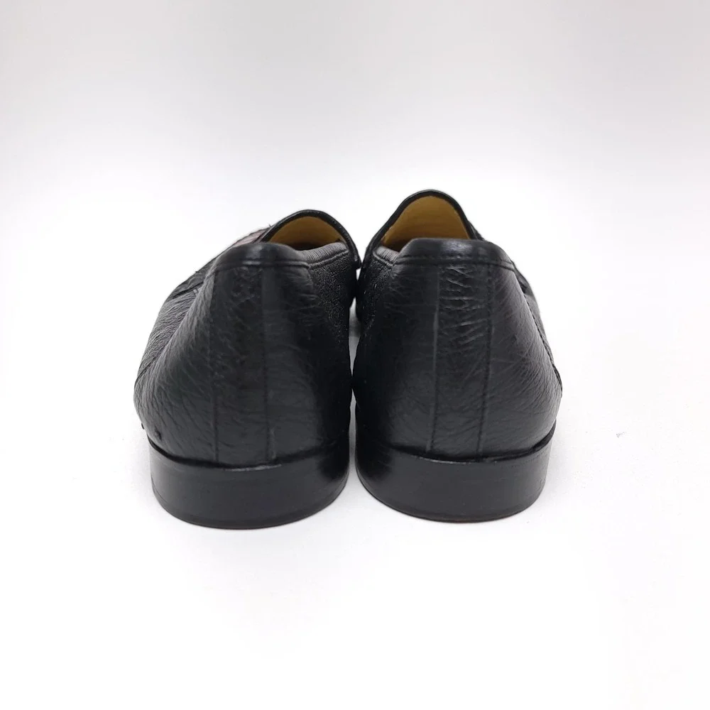 Zelli‎ Mens Crocodile Ostrich Penny Loafer Slip on Shoes Size 9